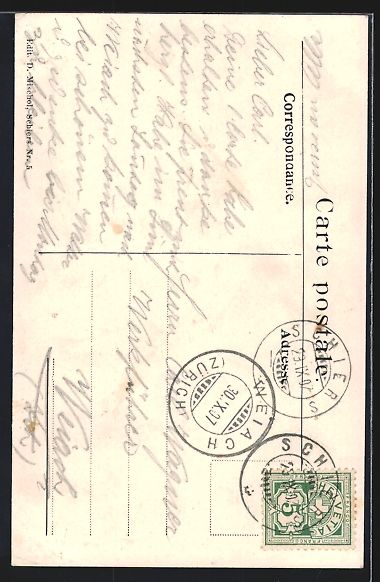 Cartoline postali: Grüsch, Totalansicht von Solavers aus,  – Usato da Berlin venduto da bartko-reher 1