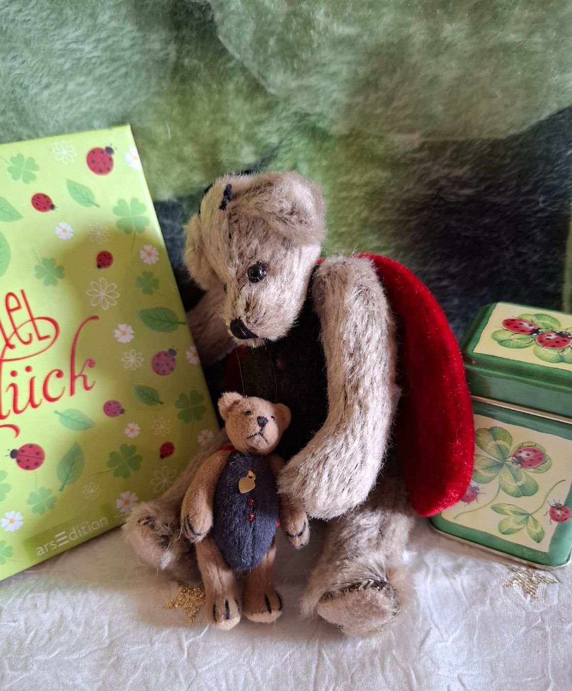 Tutte le decorazioni: 2 MARIENKÄFER TEDDY'S MIT DEKO MARIENKÄFER – Nuovo (secondo la descrizione) da Gretzenbach venduto da schibaya 6