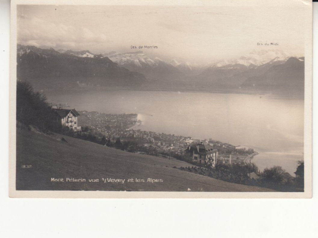 Ansichtskarten: Mont Pèlerin ca. 1930 – Gebraucht aus Bürglen TG von StampGraf