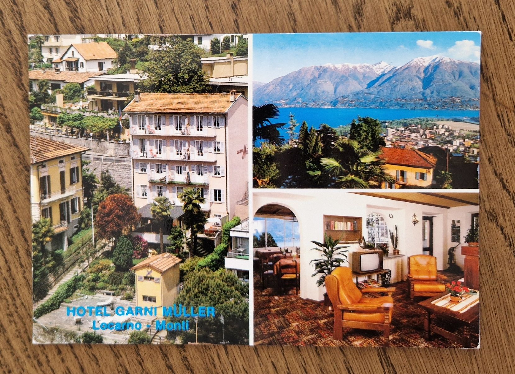 Ansichtskarten: Hotel Garni Müller, Locarno – Gebraucht aus Ebikon von Donar50