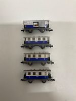 Fleischmann piccolo 4 Personenwagen Privatbahn, Bespielt