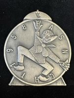 Fasnacht Basel ZUGSPLAKETTE Silber 1958