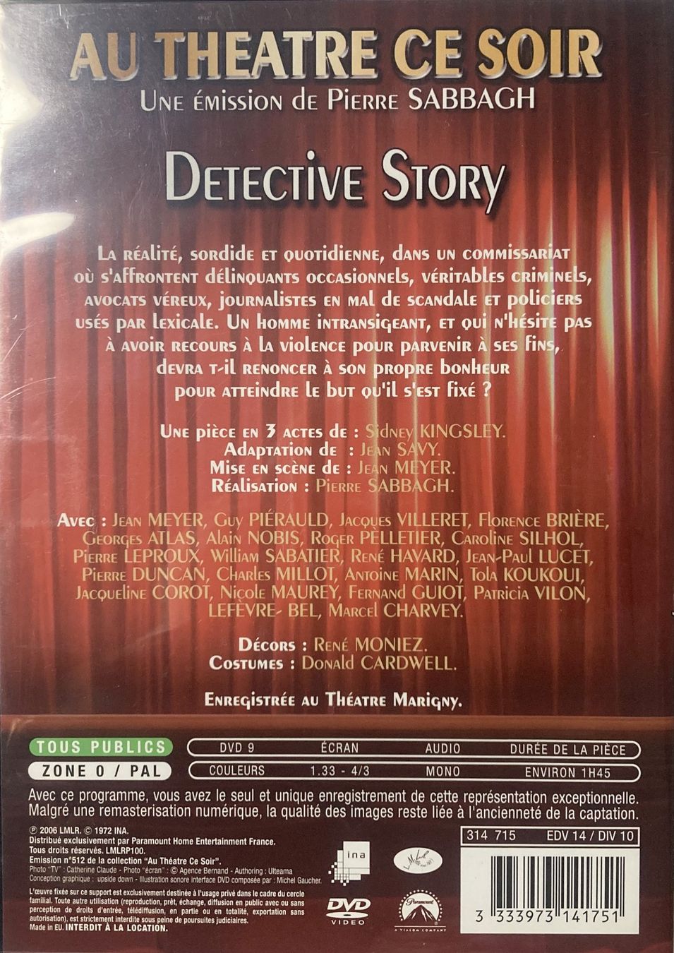 Alle DVDs: JACQUES VILLERET / GUY PIERAUD / JEAN MEYER - DETECTIVE STOR – Gebraucht aus Bottens von hotter-than-hell 1