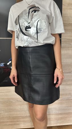 Jupe courte Kookaï en cuir noir taille 38 état correct