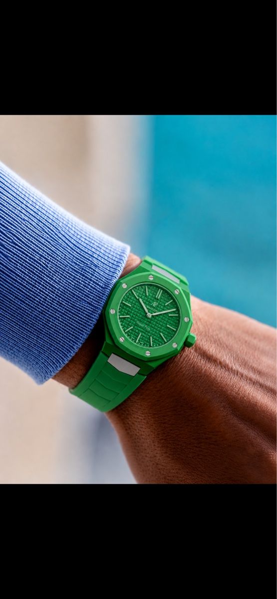 Swiss Orologi: 2 Für 999.- AP x Swatch - Green Eight mit passendem Armband – Nuovo e nell'imballaggio originale da Dietikon venduto da preveen_1 3