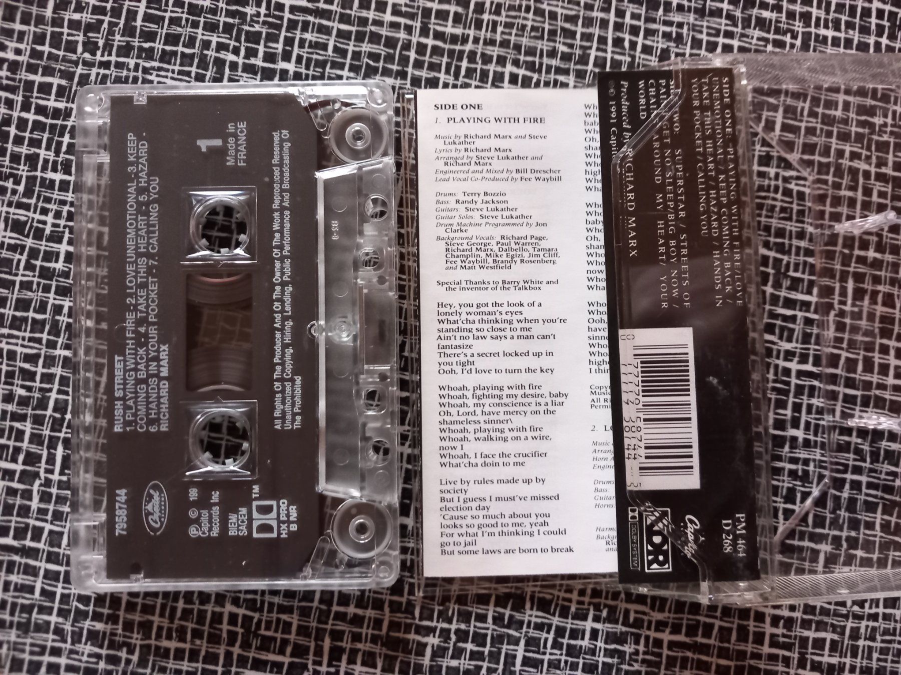 Musicassette: Richard Marx, Rush Street (MC) – Usato da Nänikon venduto da Haexli_70 1