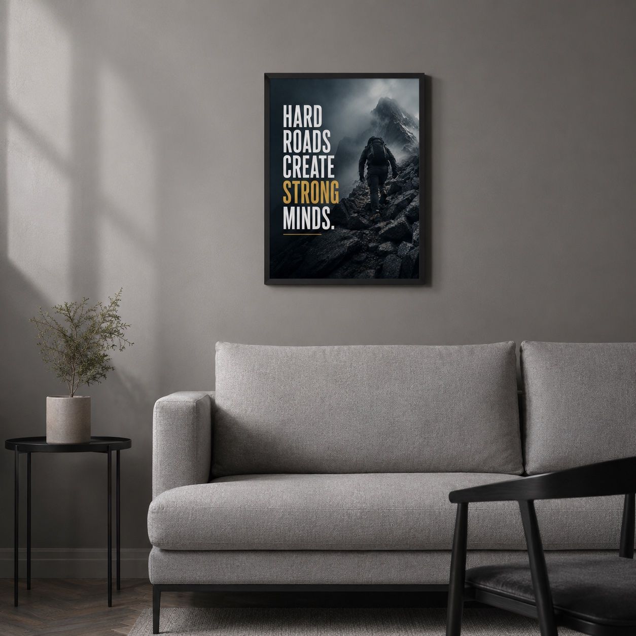 Poster & Bilder: Motivationsbild A4 im schwarzen Rahmen – Neu und originalverpackt aus Steffisburg von Loris_hae 1