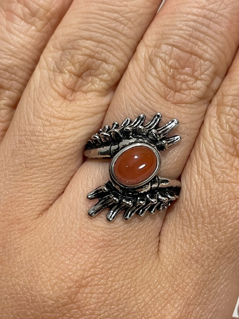Bagues: Ring aus natürlichem rotem Achat – Neuf avec emballage d'origine à Schiers par sisikristall