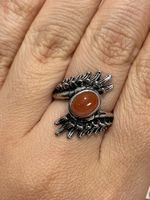 Ring aus natürlichem rotem Achat