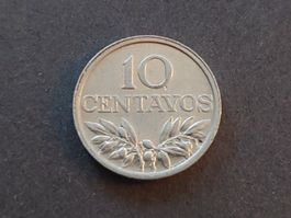 Pièce de collection: 10 Centavos Portugal, année 1975