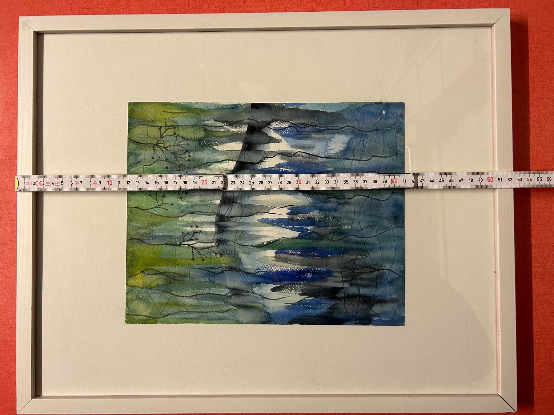 Gemälde: Aquarell Abstrakte Kunst, Signiert ? – Gebraucht aus Lanzenhäusern von vic63 5