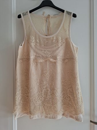 Donna Top pizzo beige Intimissimi taglia L nuovo