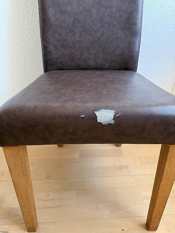 Set di tavolo e panche: Stühle braun 6 Stk. – Usato da Dachsen venduto da Jay_3 4
