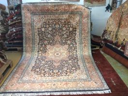 Top Kashmir Orientteppich aus Seide! Frisch gereinigt! N 75