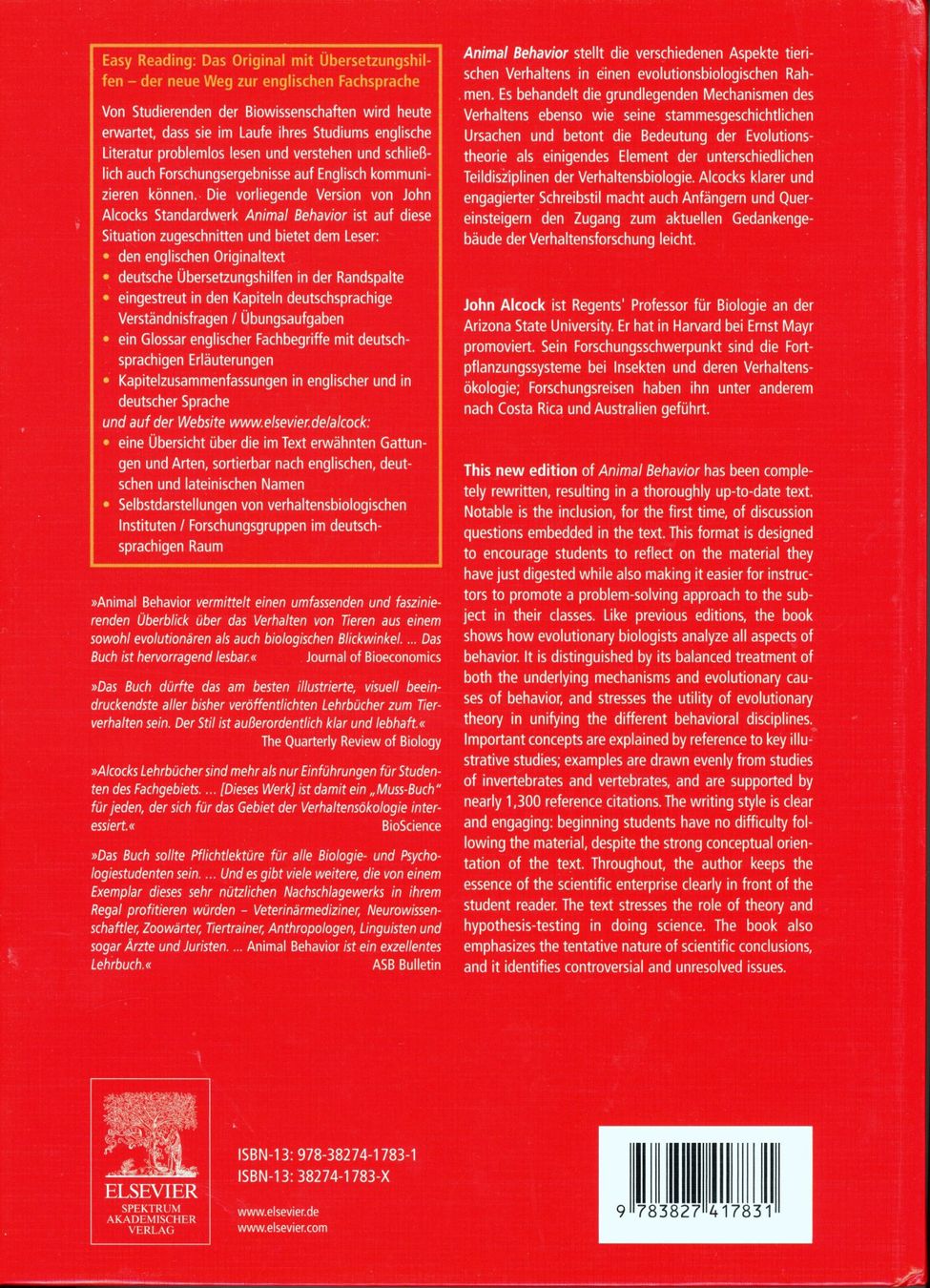 Libri: Animal Behavior. Das Original mit Übersetzungshilfen – Nuovo (secondo la descrizione) da Zollikofen venduto da Hci 1