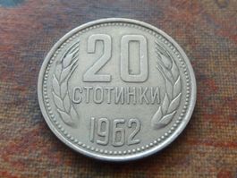 BULGARIE  20 Stotinki   1962