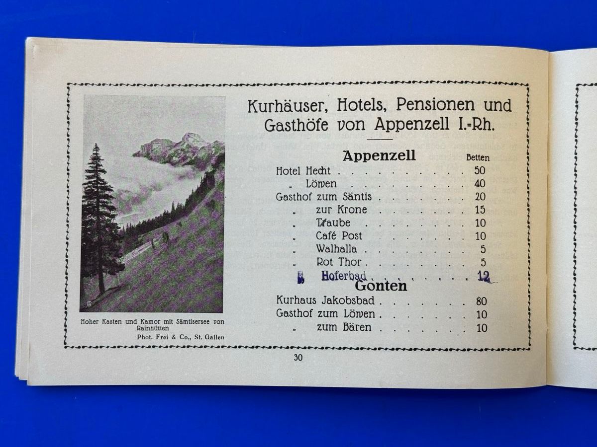Libri: Appenzell. Titel von Carl Liner ca 1930 – Usato da Adliswil venduto da buch_und_kunst 5