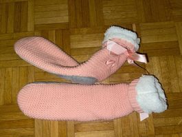 Kuschelige Hausschuhe Schuhe Socken mit Schleife 🎀 39 / 40