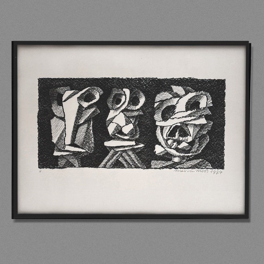 Gemälde: 2 Lithographien von Max von Moos – Gebraucht aus Luzern von Eukalyptus 1