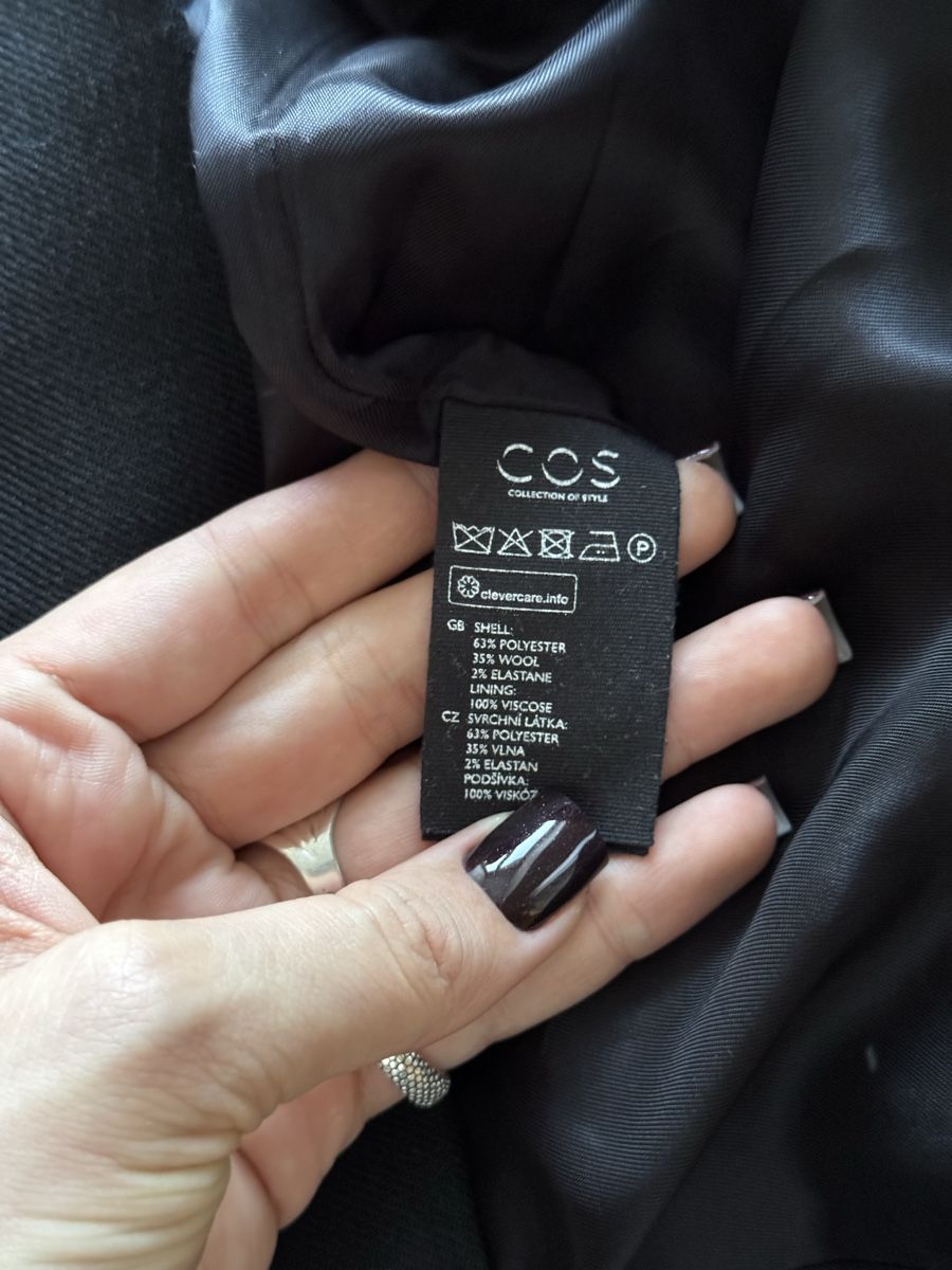Cos Vestiti: COS Black Dress, Size 40, Wool Mix – Usato da Turbenthal venduto da elizameise 3