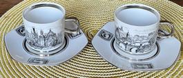 SOPHIA ATELIER PIRKENHAMMER 2 Mokkatassen 2tlg.Sujet Prag