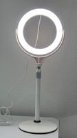 Ringlicht Ringlampe mit Standbein aus Aluminium Weiss