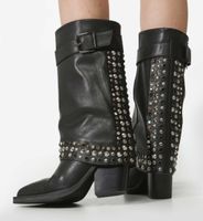 Alma en Pena studded leather boots
