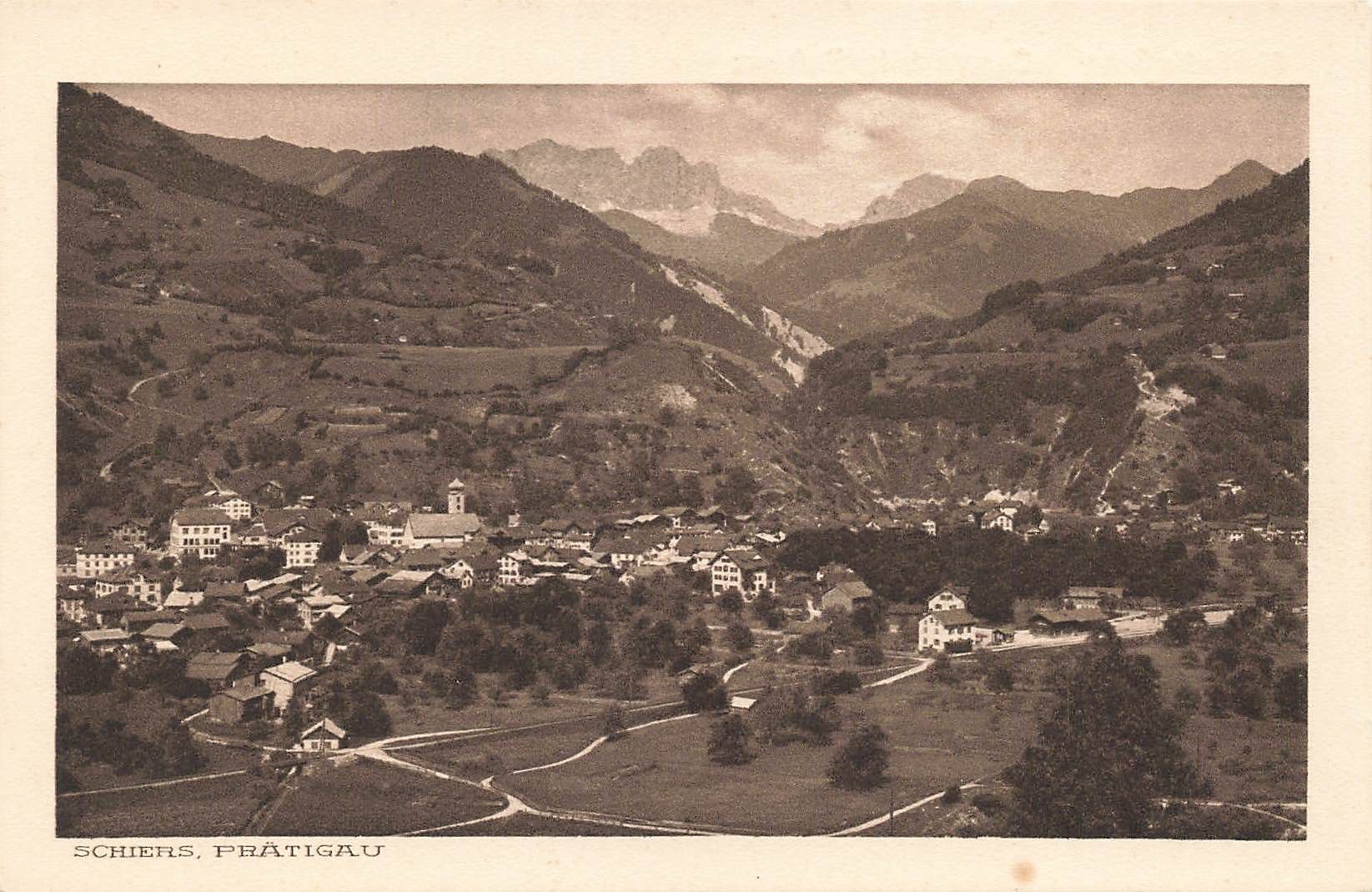 Cartoline postali: Schiers pratiqua chemin de fer rhétique – Usato da Biasca venduto da Blenio71