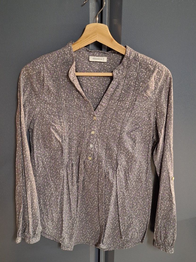 Blusen: Damen Bluse Street One grau gemustert – Gebraucht aus Diessenhofen von str_p57p