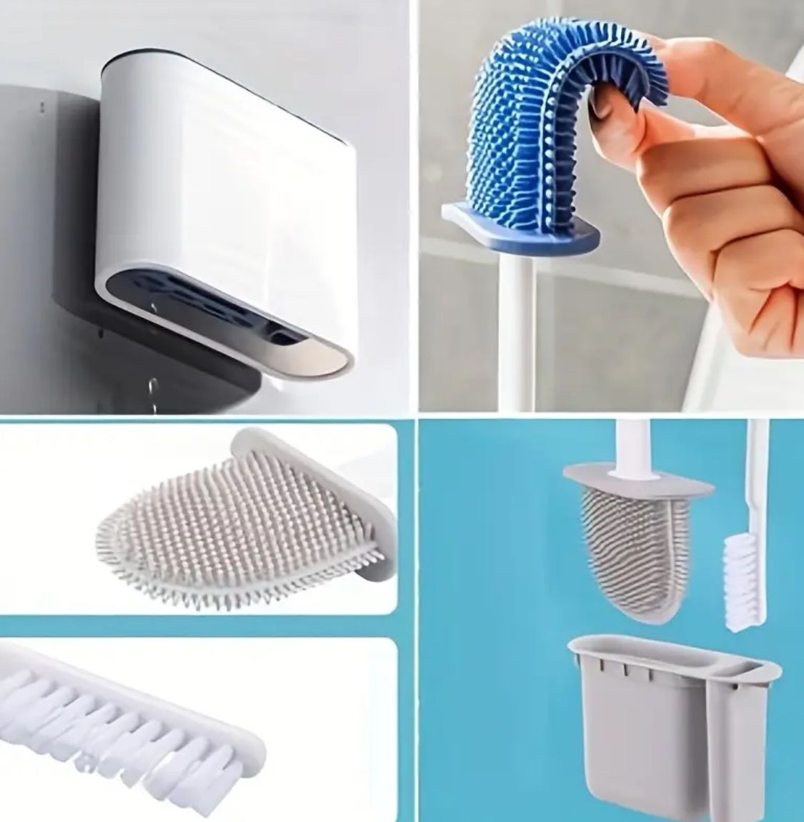 Altri accessori per il bagno: Silikon WC-Bürste Set, selbstklebend, neu – Nuovo e nell'imballaggio originale da Suhr venduto da SchnapperCH 3