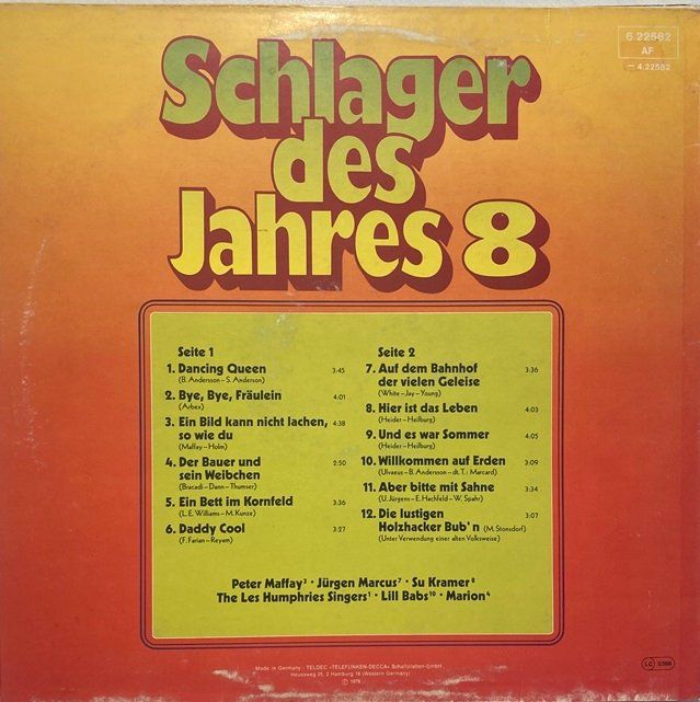 Vinyles: 6x LPs Schlager-Sampler – D'occasion à Grüningen par azulmarron 3