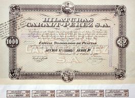 Hilaturas Caralt-Perez SA, Barcelona - 1920