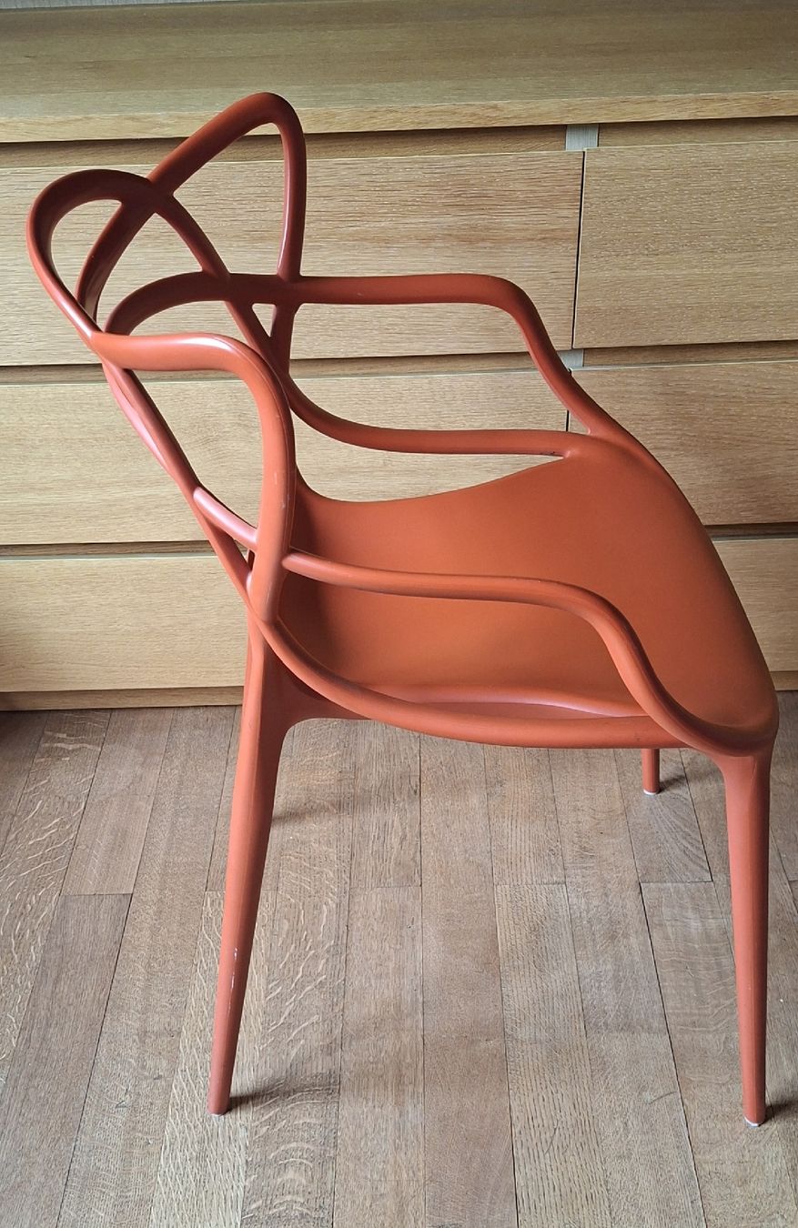 Kartell Stühle: Kartell Masters Stuhl, Rot Soft Touch – Gebraucht aus Liestal von Abimos 1