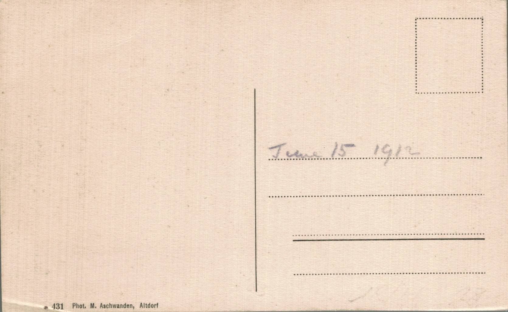 Cartoline postali: Alte Ansichtskarte Maderanertal - Beim Lungenstutz 1912 – Usato da Luzern venduto da Kartenansicht 1