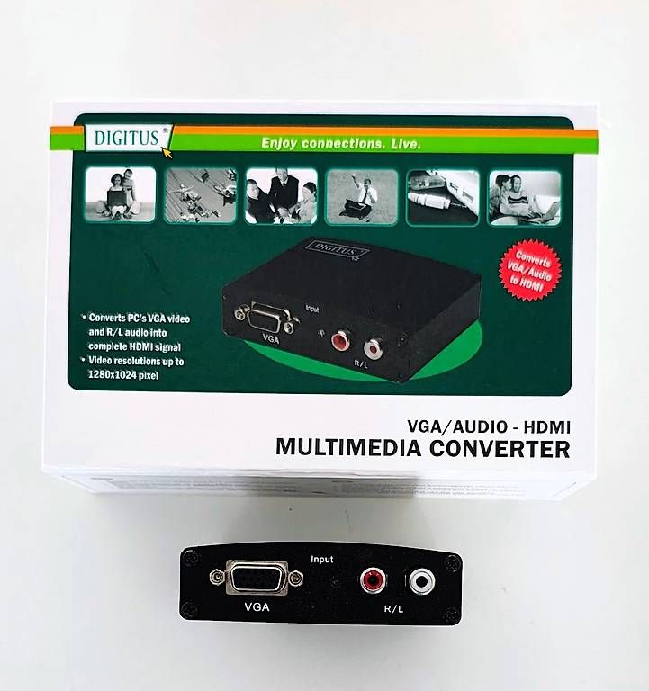 Konverter: Digitus VGA/Audio zu HDMI Converter – Neu und originalverpackt aus Bülach von Surbetone