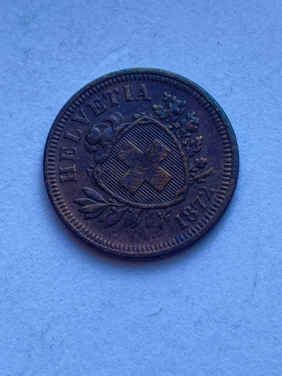 Alle Münzen: Schweiz 1 Rappen 1872 – Gebraucht aus Muralto von manueldisaba01 3