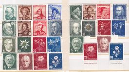 Pro Juventute Lot ab 1940, postfrisch mit Viererblocks
