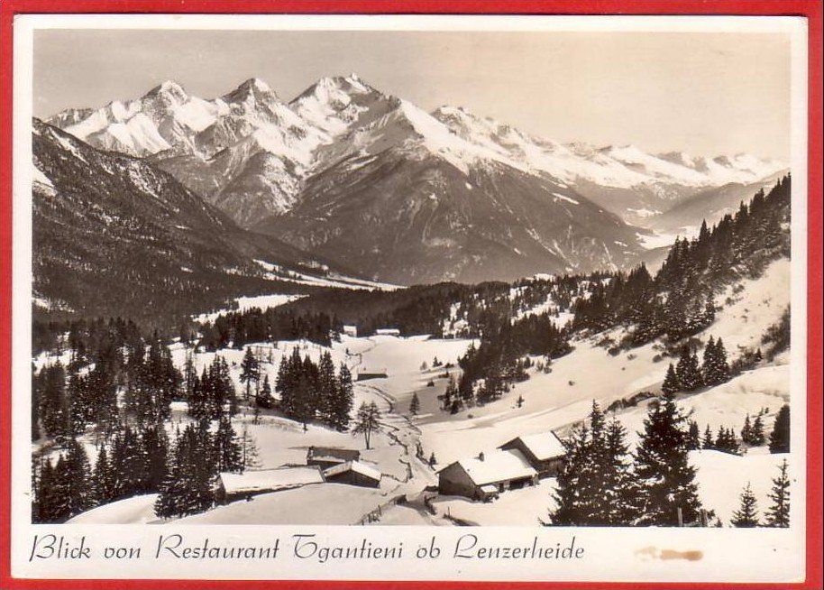 Cartoline postali: TGANTIENI OB LENZERHEIDE, GROSSFORMAT – Usato da Grüningen venduto da Kartenlaube