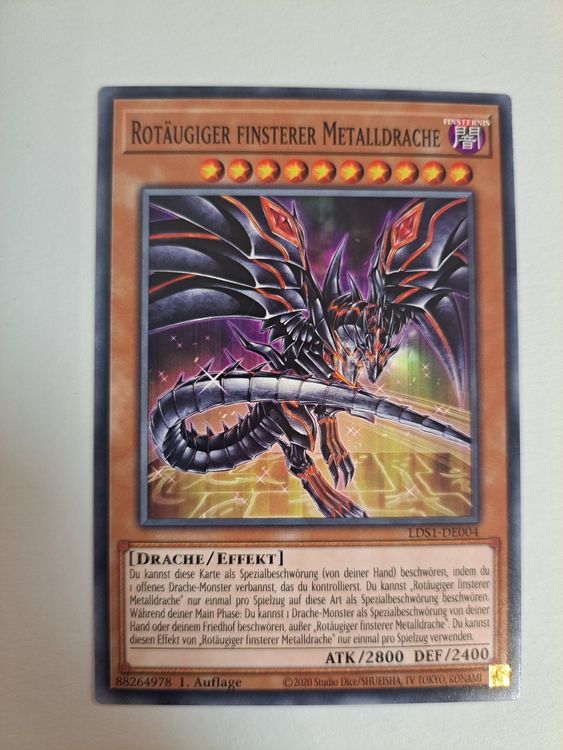 Rotäugiger Finsterer Metalldrache Yu-Gi-Oh | Kaufen auf Ricardo