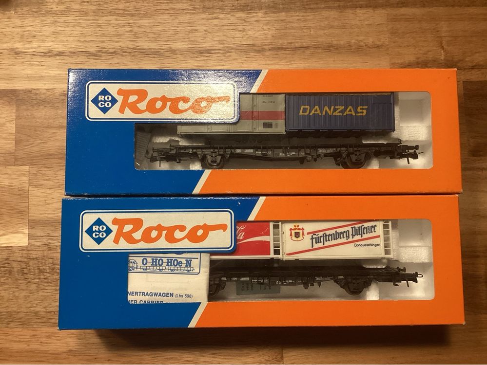 Roco Tragwagen Container DB 2 Stück (Gebraucht) in Hochfelden für CHF 7 ...