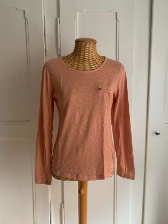 Langarmshirt lachsfarben - S