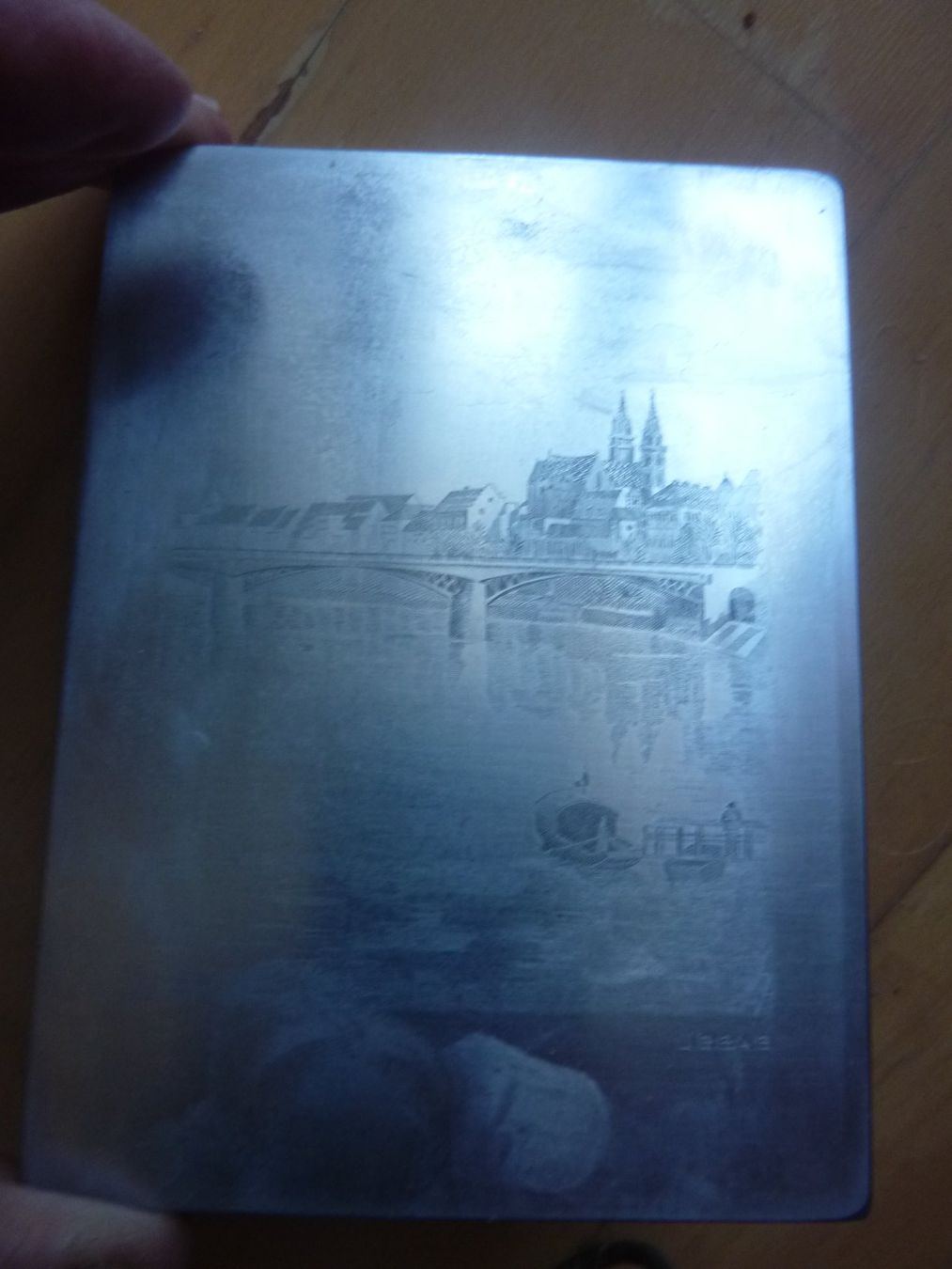 Grafica & Litografie: Blei Guss Litho? Basler Mittlere Brücke – Usato da pratteln venduto da dyonis01 1