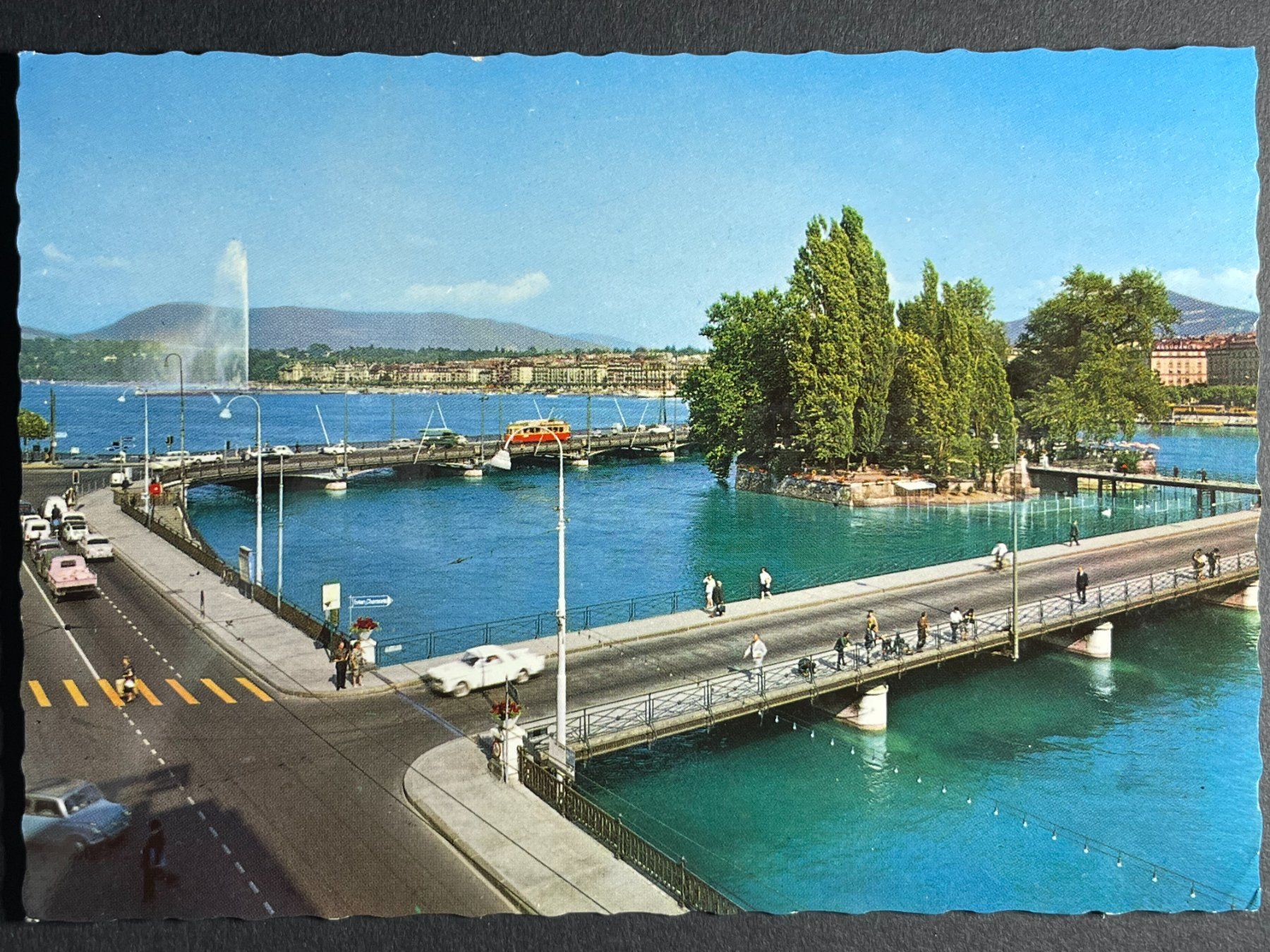 Cartoline postali: Genf, Rousseau-Insel – Usato da Steg VS venduto da _vinci_