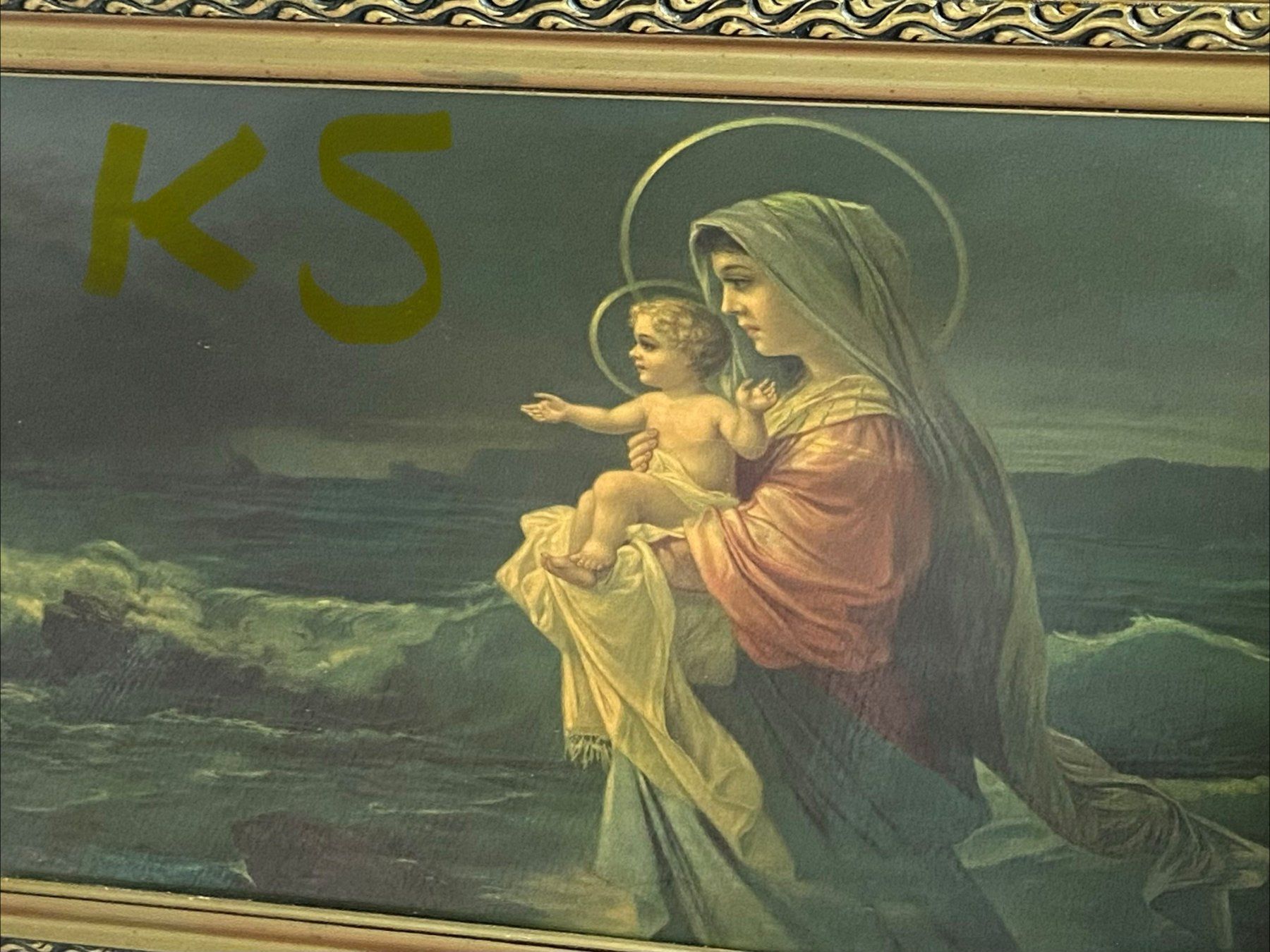 Foto & Immagini: Stella Maris Bild, Muttergottes+Kind, Hüterin der Seefahrt – Usato da Oberuzwil venduto da gca_n6py