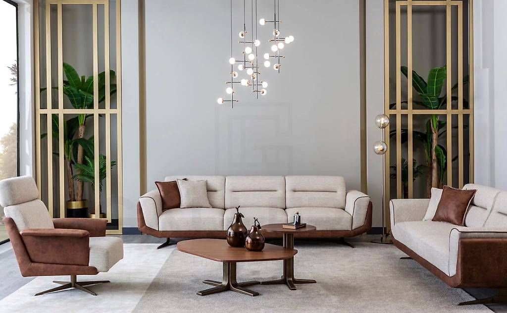 Divani: Hochwertiges Sofa-Set Beige/Braun  2 Sofas + Sessel – Usato da amriswil venduto da ism_bg9d