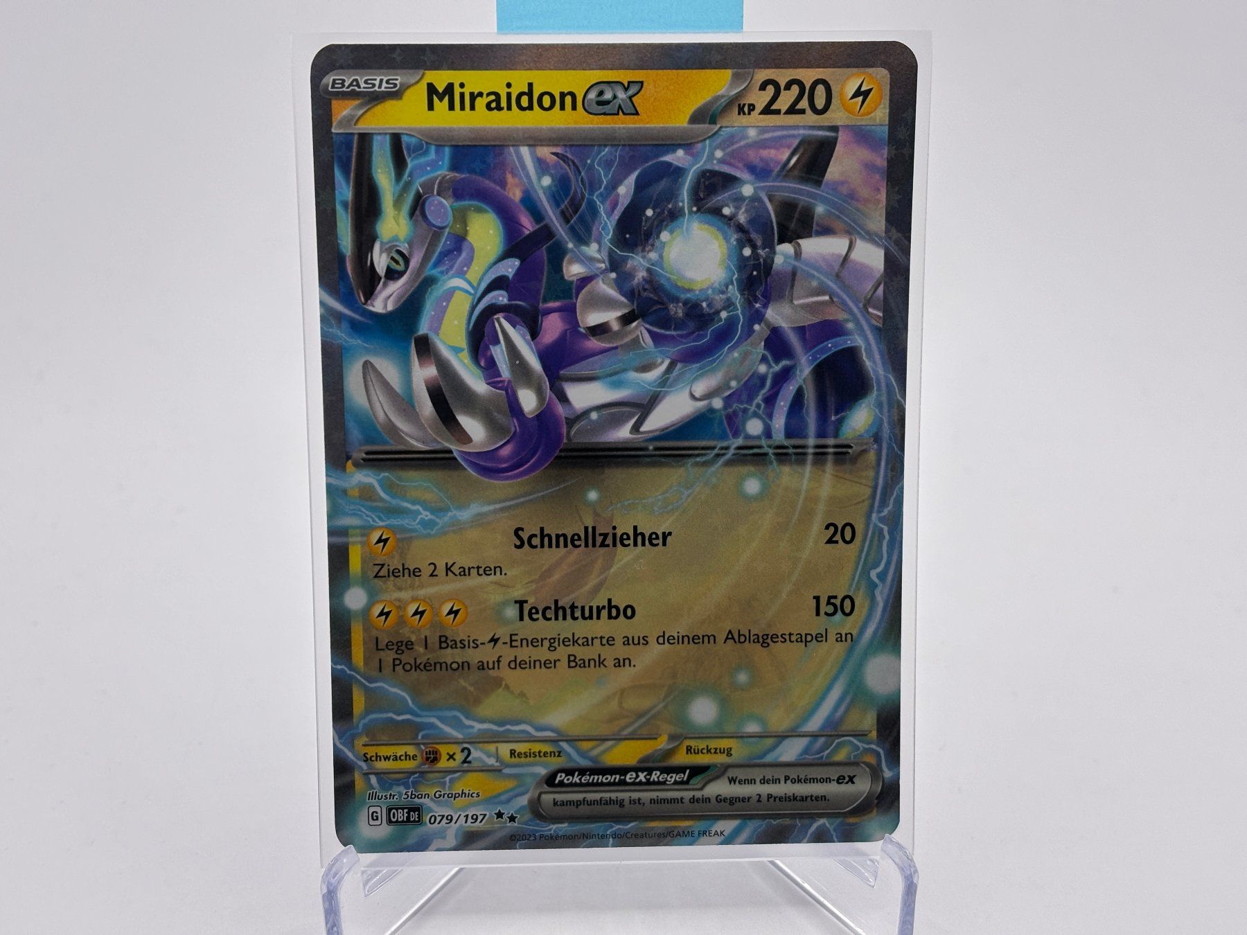 Pokémon Carte collezionabili: Obsidianflammen - Miraidon ex  (OBF 79) - DE – Nuovo (secondo la descrizione) da Allschwil venduto da Bullach