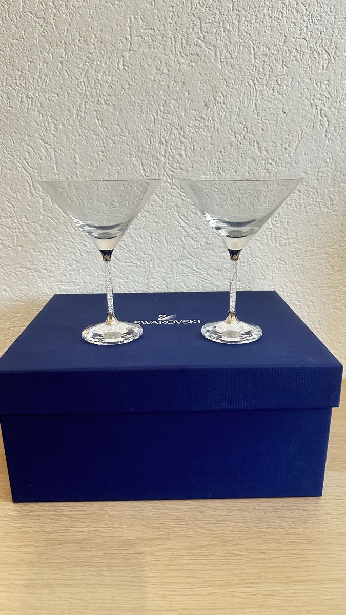 Swarovski Bicchieri: Cocktailgläser Swarovski NEU – Nuovo e nell'imballaggio originale da Männedorf venduto da HollyCat