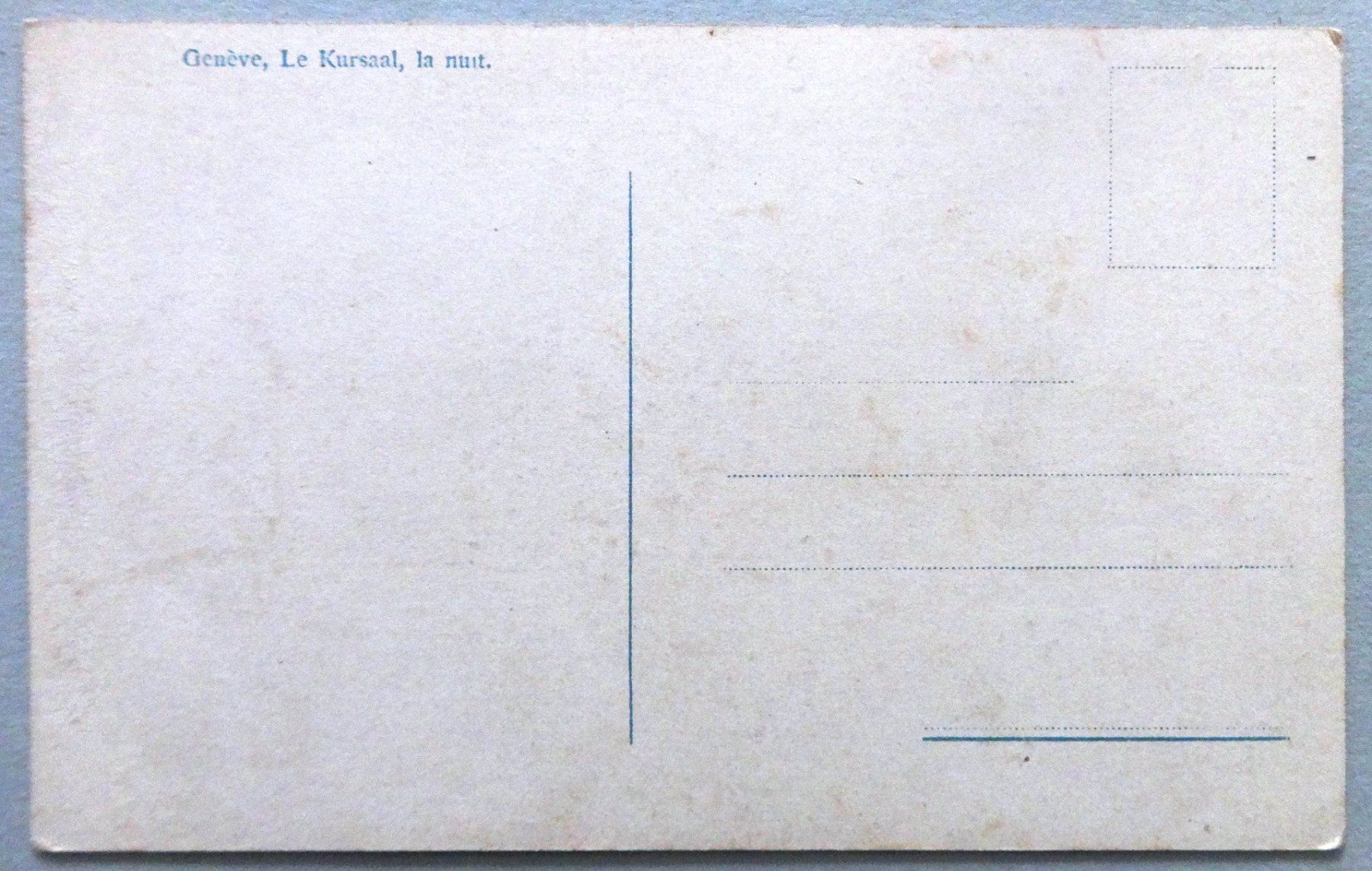 Cartoline postali: Genève, Le Kursaal, la nuit – Usato da Fétigny venduto da Billy2miny 1