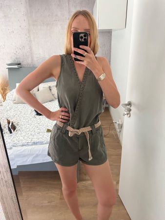 Combishort Le temps des cerises kaki taille M bon état