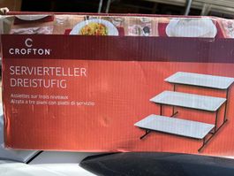 Servierteller dreistufig von Crofton - Neu & unbenutzt
